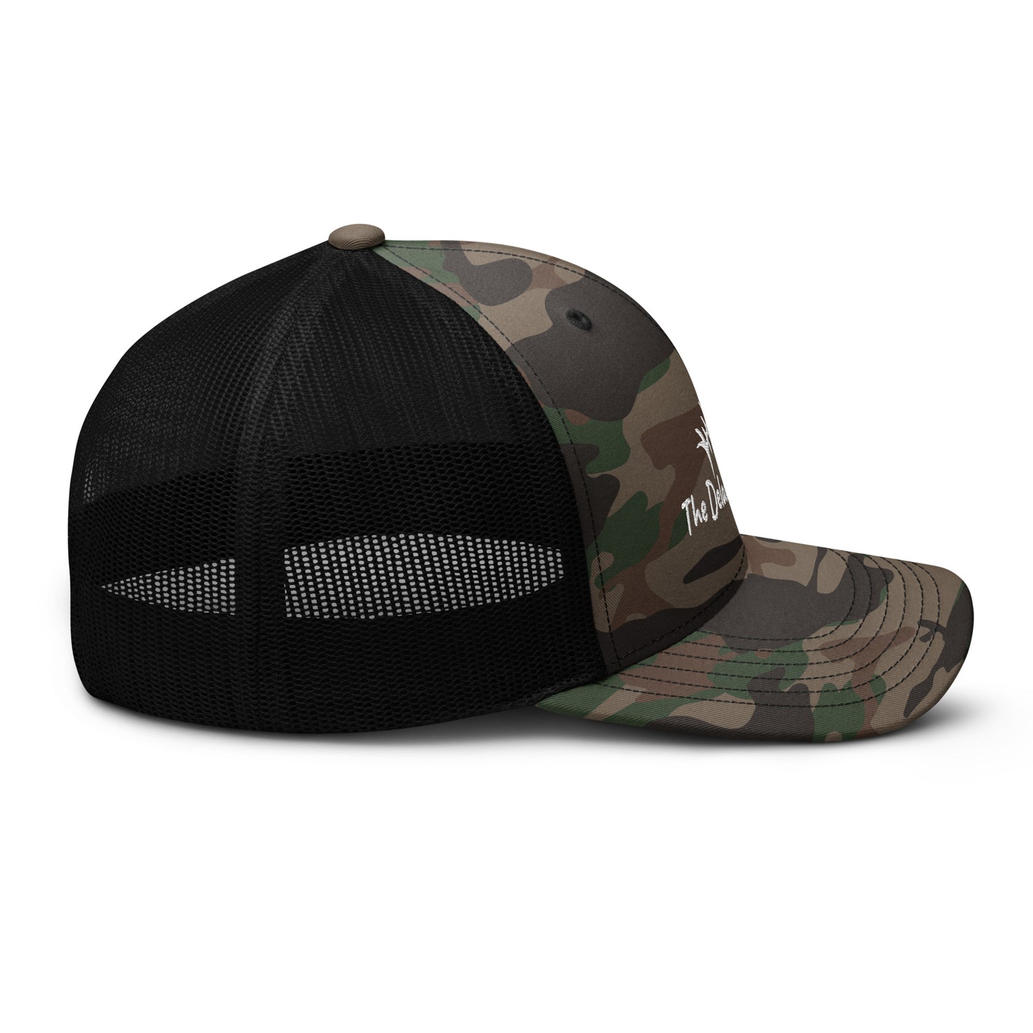 White bonefish Camouflage trucker hat