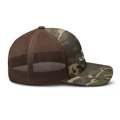 White bonefish Camouflage trucker hat