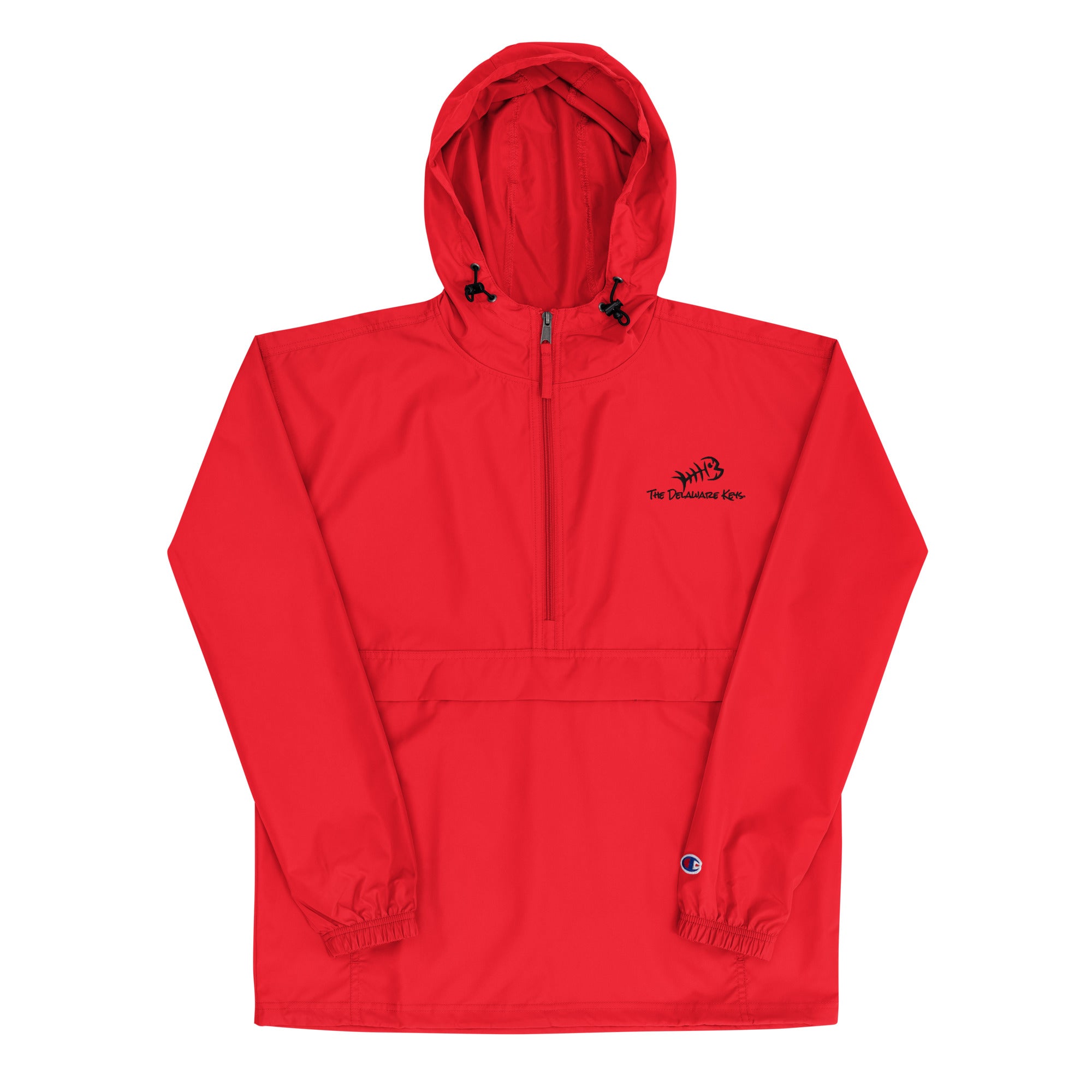 Custom Champion Packable Half Zip Windbreaker Jacket - Design