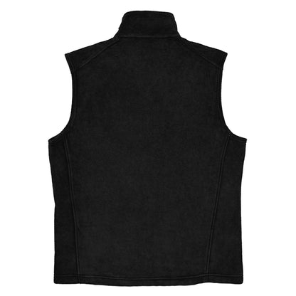 Men’s white bonefish Columbia fleece vest