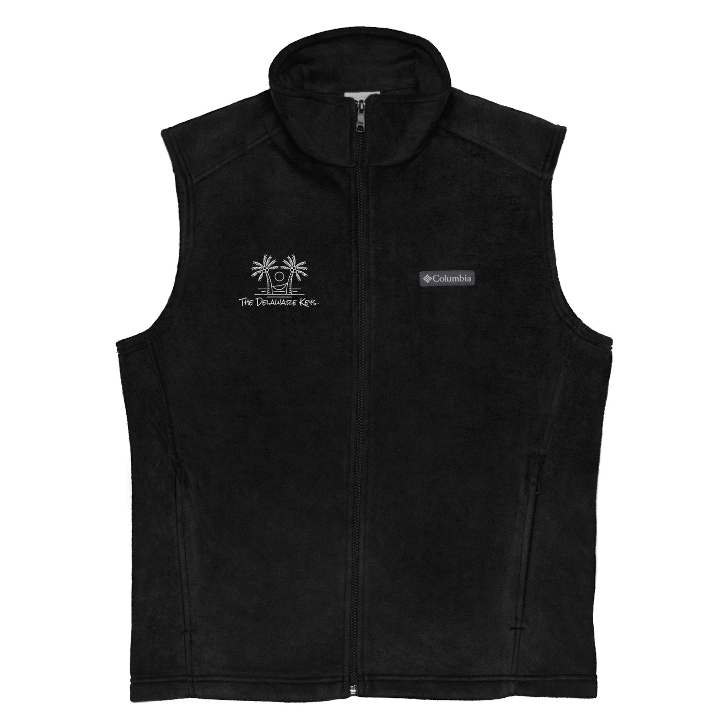 Men’s White Palm Columbia fleece vest