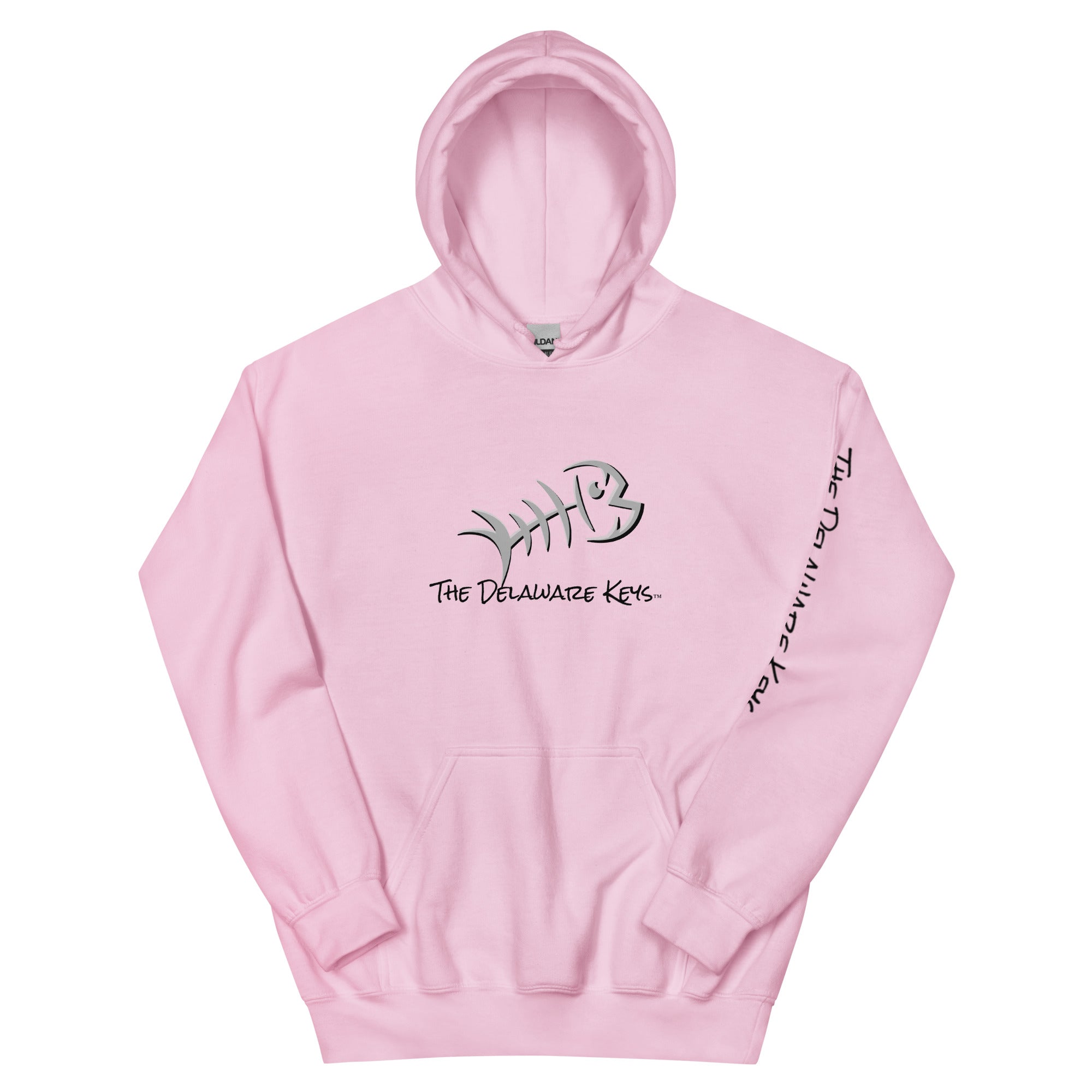 Bonefish Gray/Black Unisex Hoodie