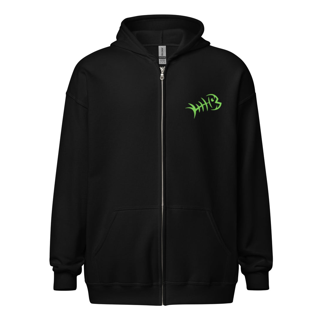 Green Bonefish Unisex heavy blend zip hoodie