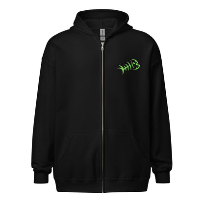 Green Bonefish Unisex heavy blend zip hoodie