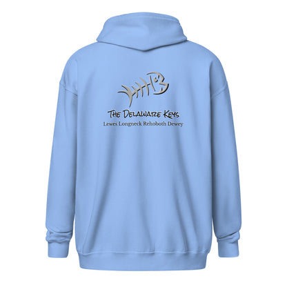 Gray Bonefish Unisex heavy blend zip hoodie