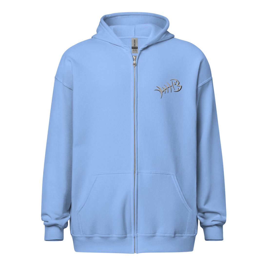 Gray Bonefish Unisex heavy blend zip hoodie