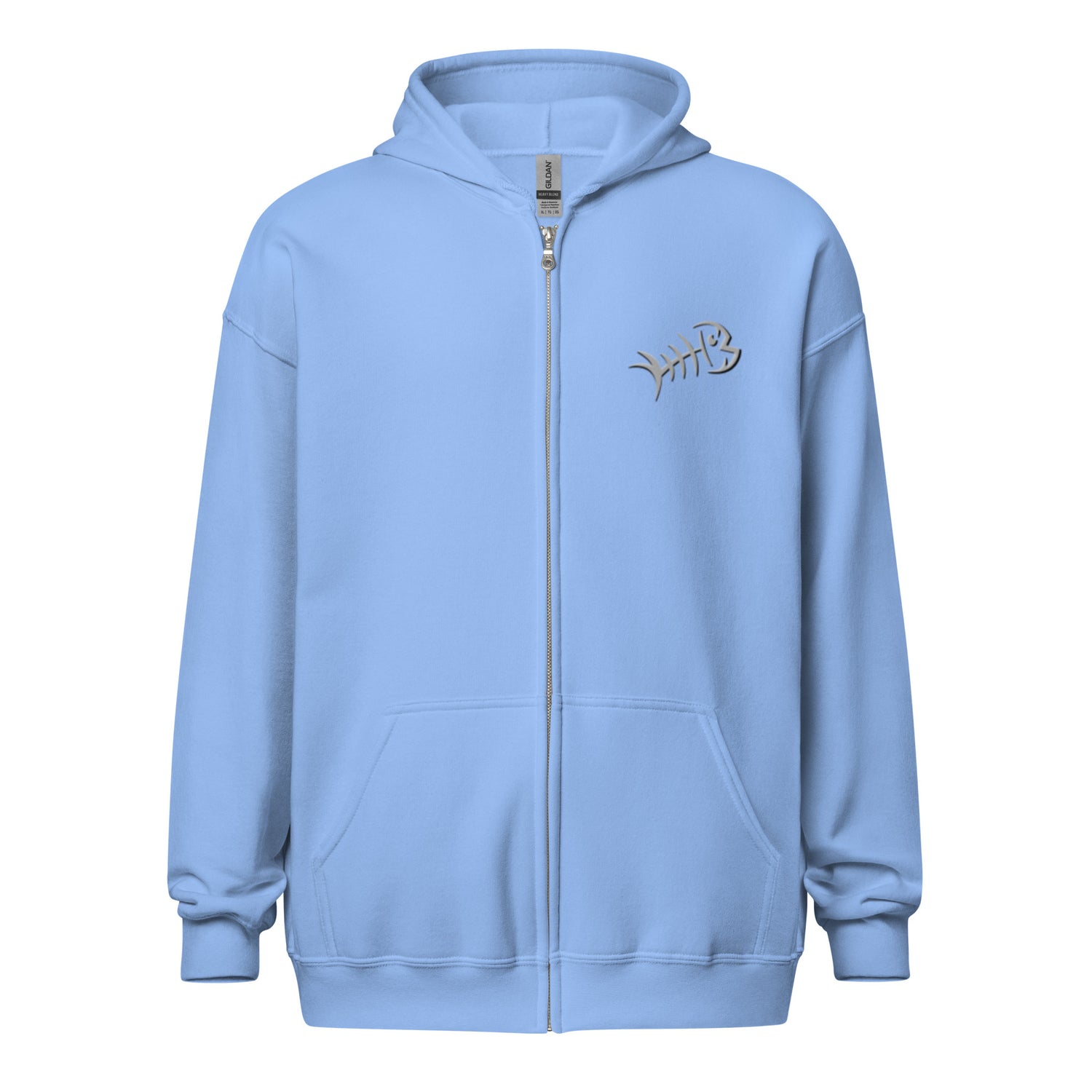 Gray Bonefish Unisex heavy blend zip hoodie