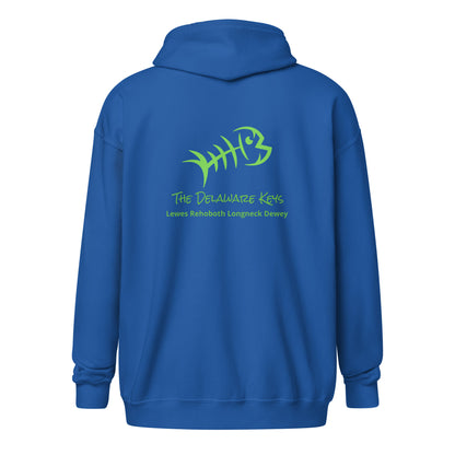 Green Bonefish Unisex heavy blend zip hoodie