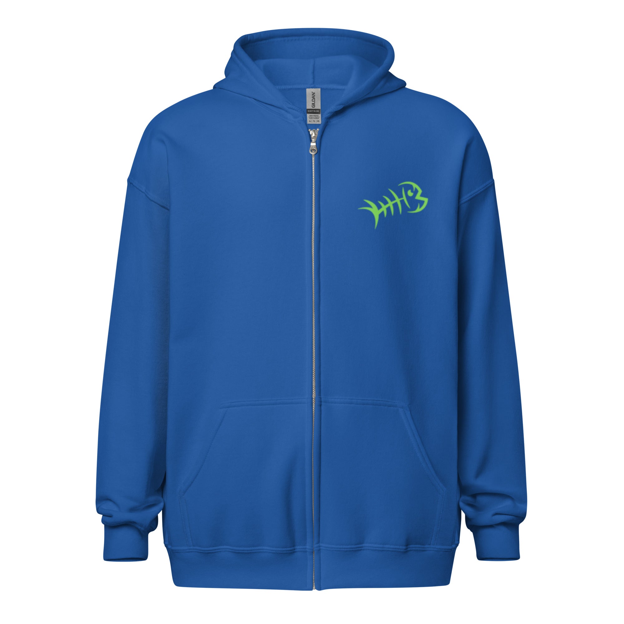 Green Bonefish Unisex heavy blend zip hoodie