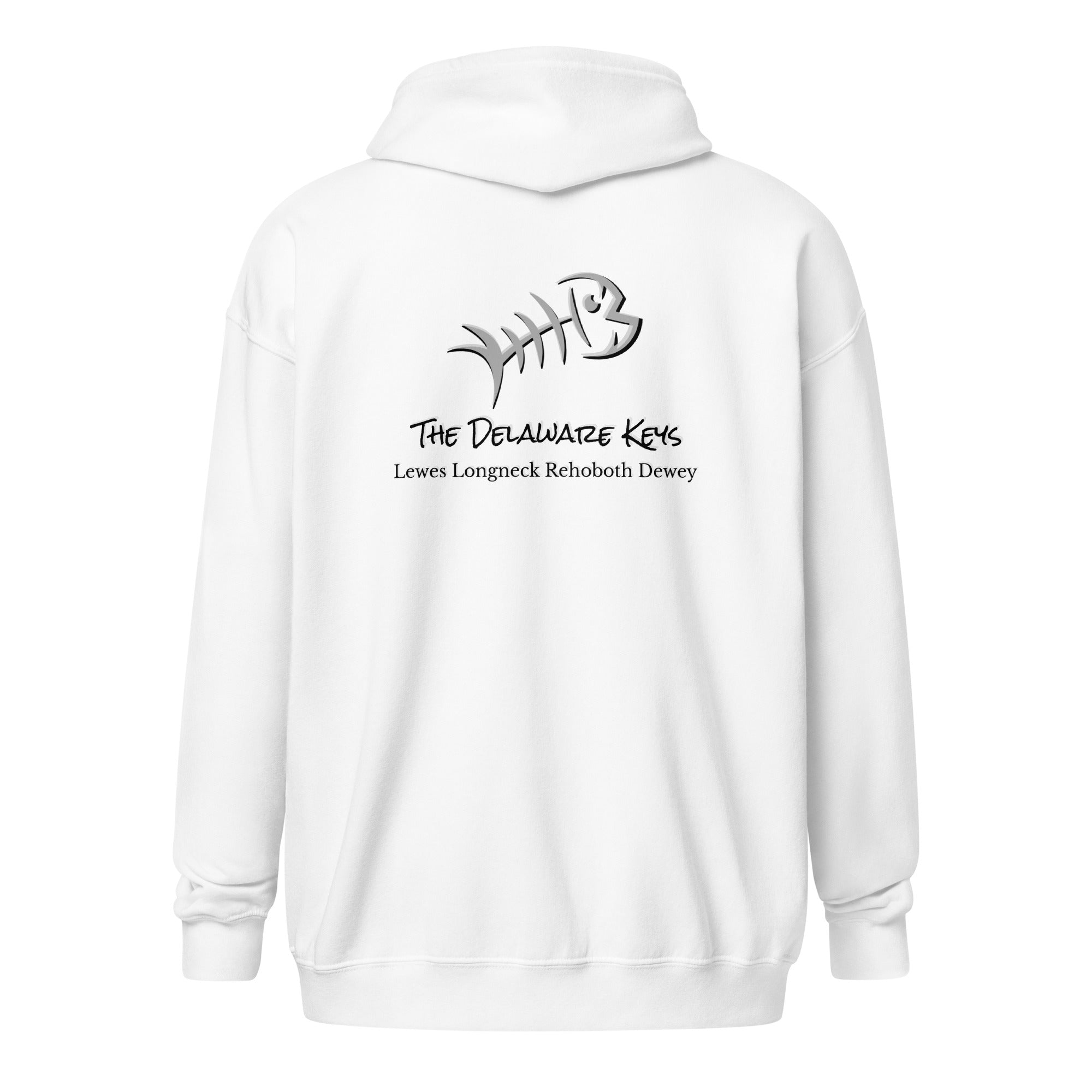 Gray Bonefish Unisex heavy blend zip hoodie