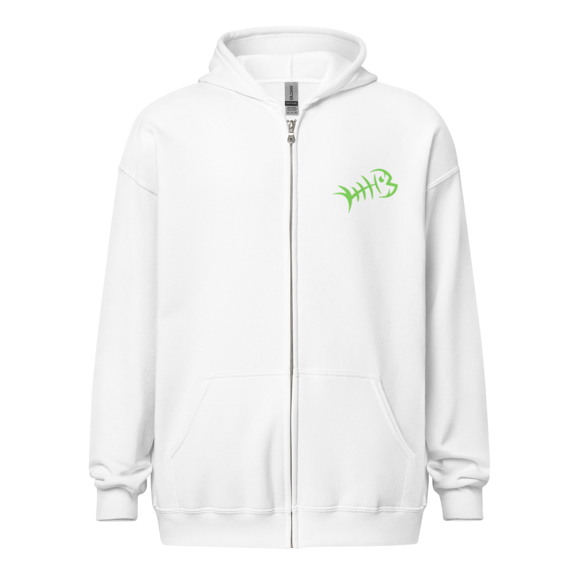 Green Bonefish Unisex heavy blend zip hoodie