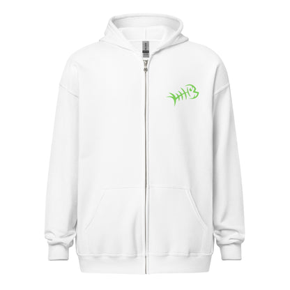 Green Bonefish Unisex heavy blend zip hoodie