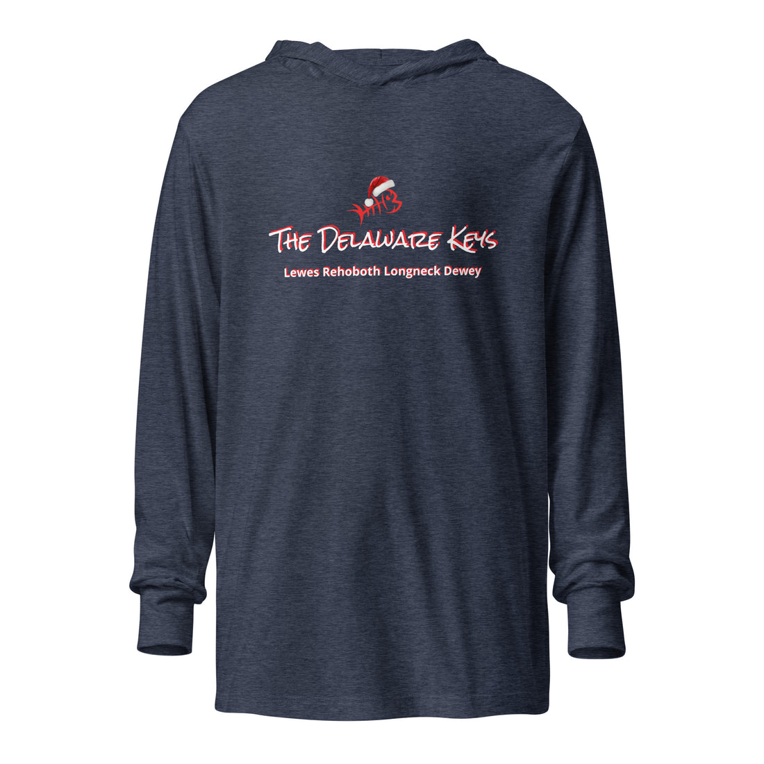 Xmas Bonefish Hooded long-sleeve tee