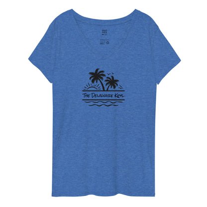 Women’s recycled Palm v-neck t-shirt