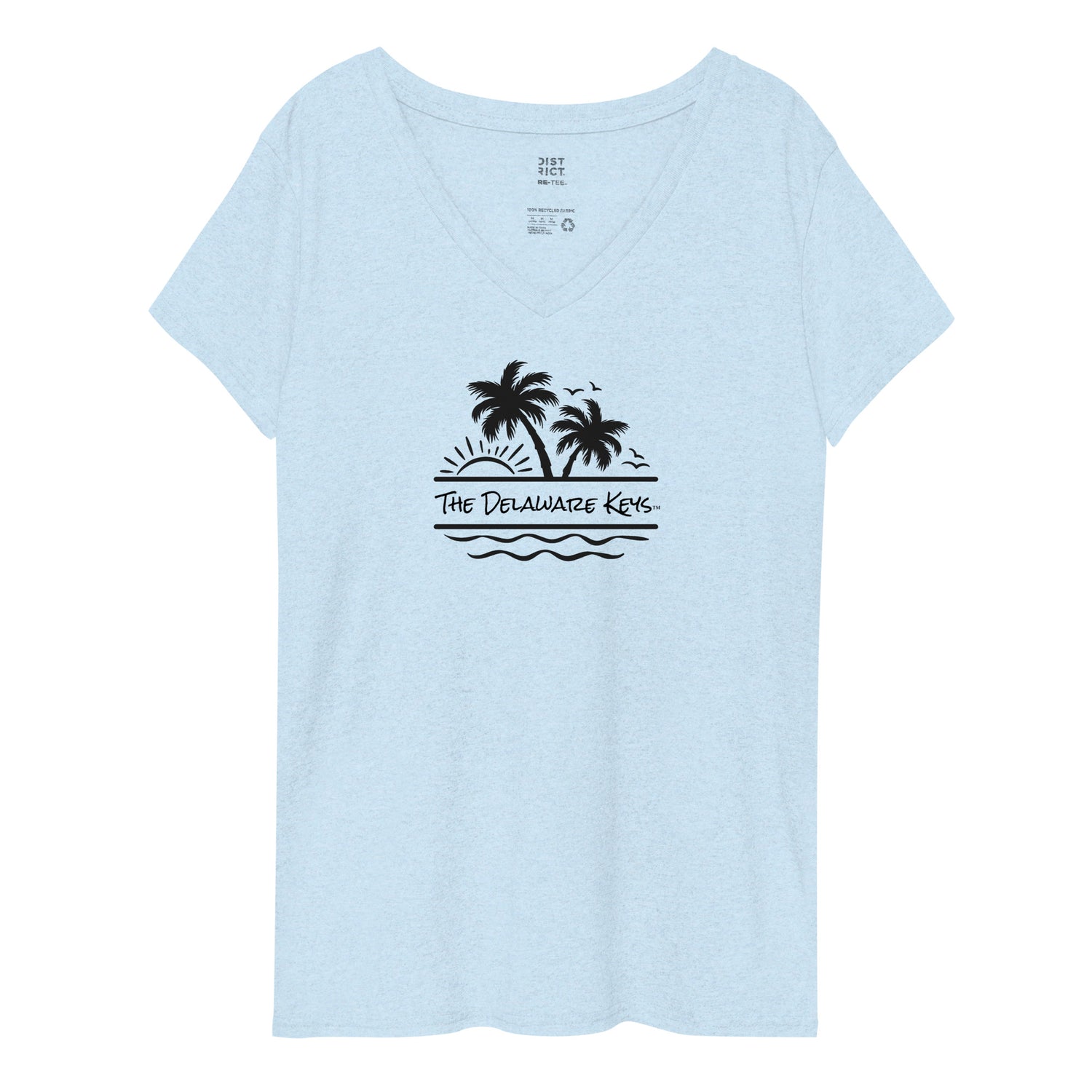 Women’s recycled Palm v-neck t-shirt