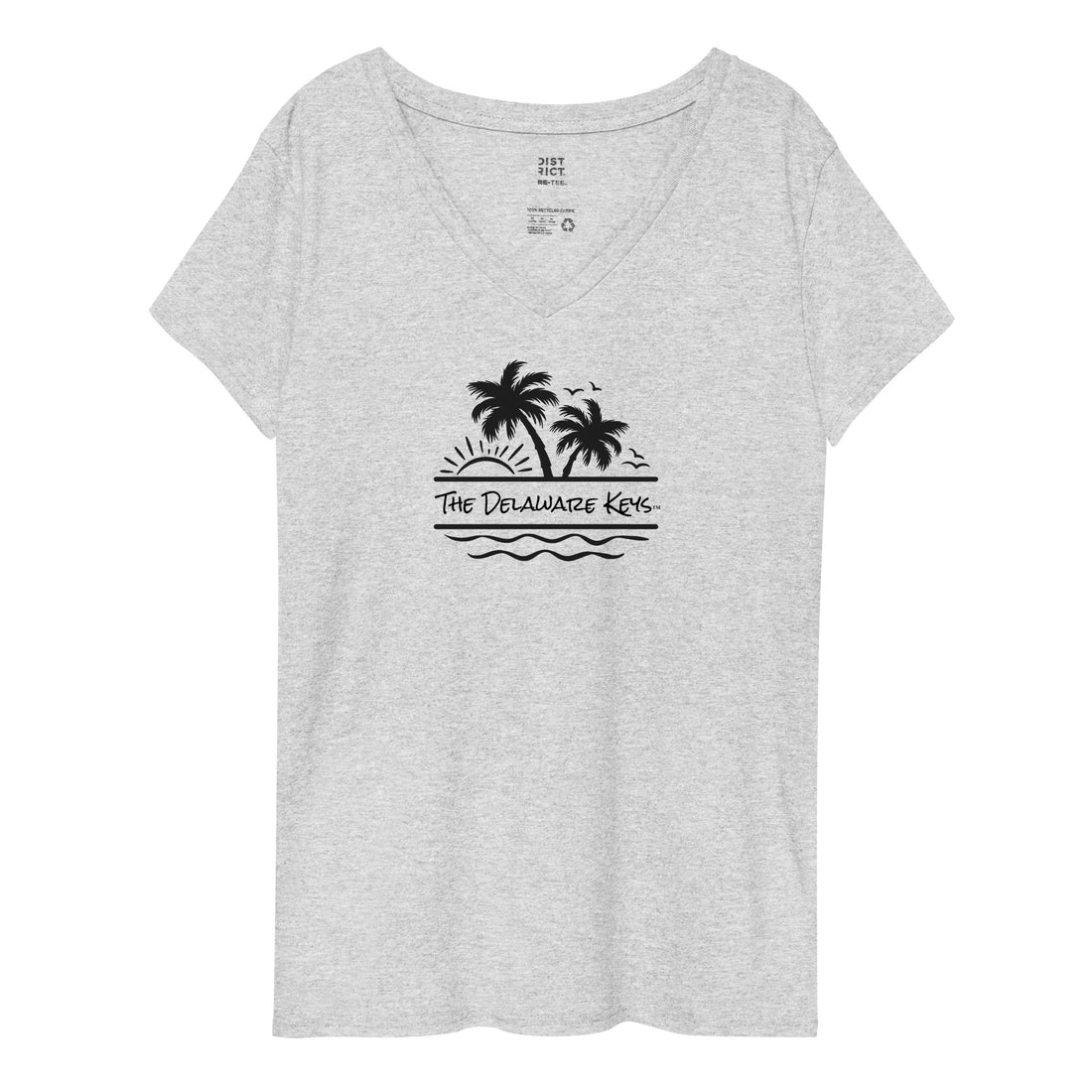 Women’s recycled Palm v-neck t-shirt