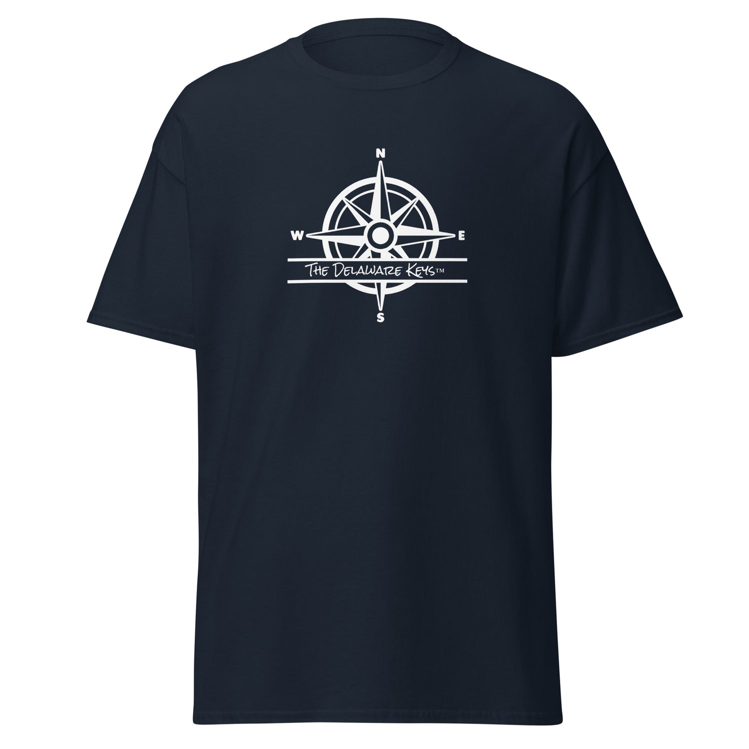 White Compass classic tee