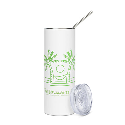 Green Palm Tree Stainless steel tumbler