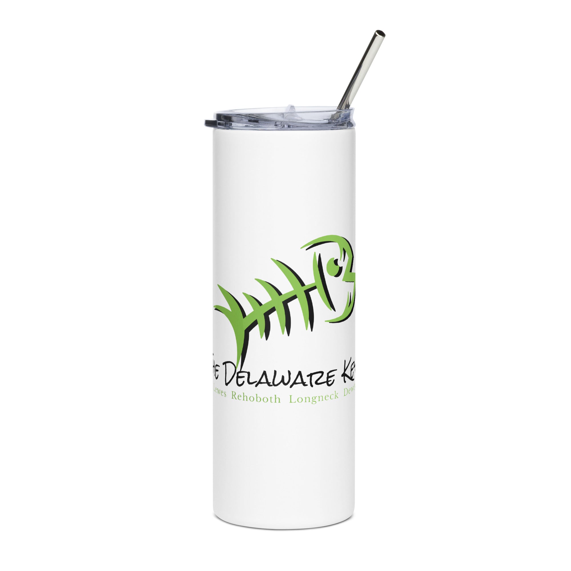 Green Bonefish Stainless steel tumbler