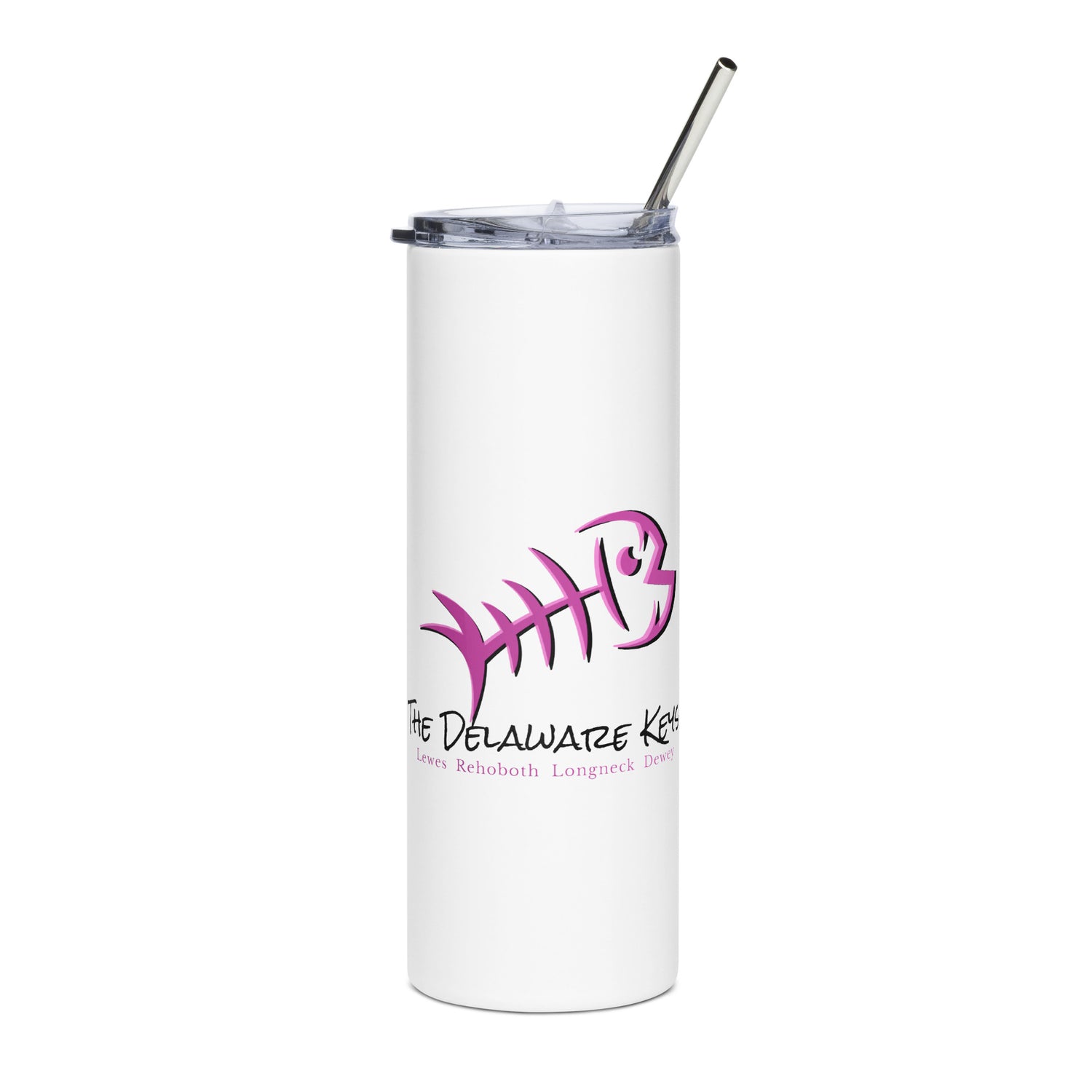 Pink Bonefish Stainless steel tumbler