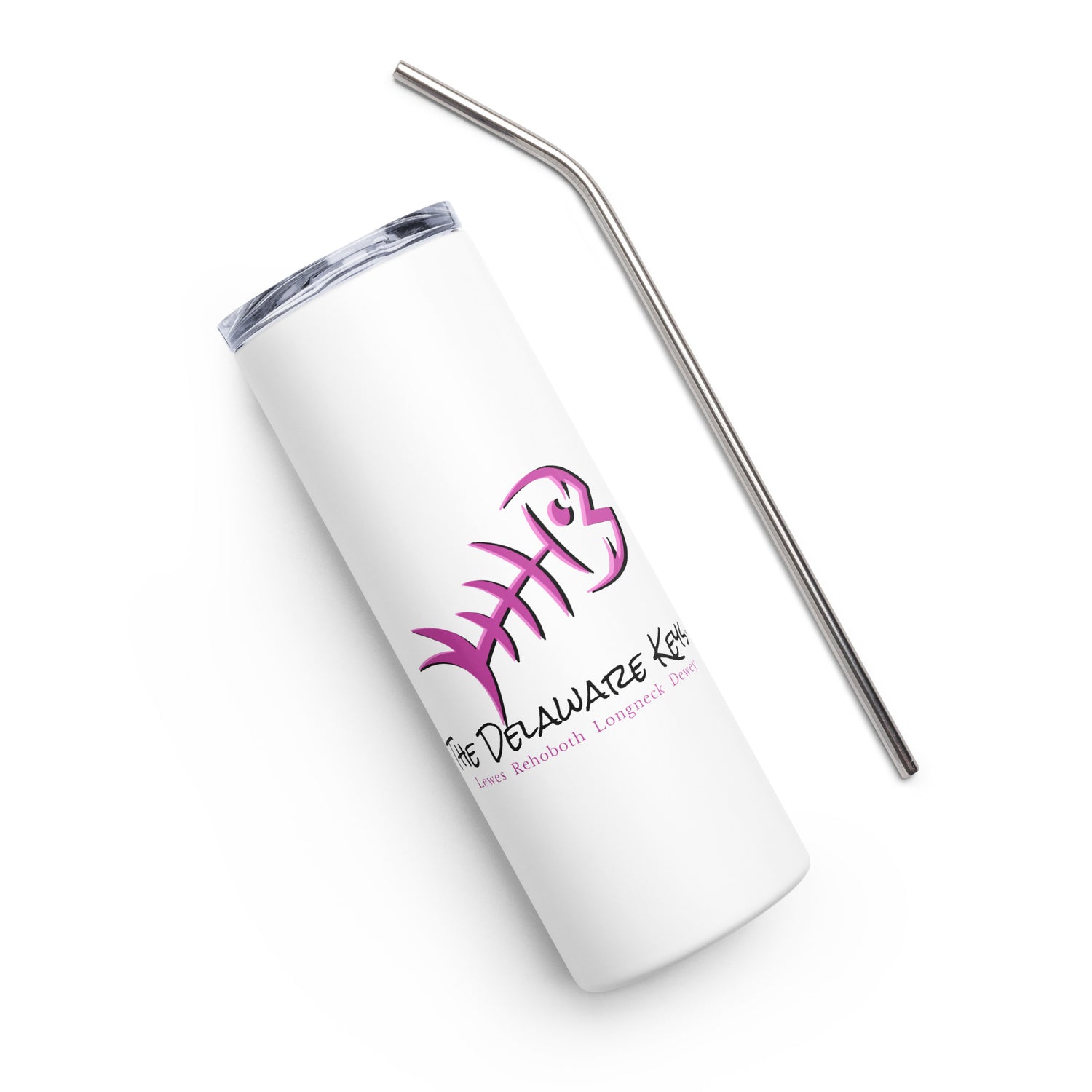 Pink Bonefish Stainless steel tumbler